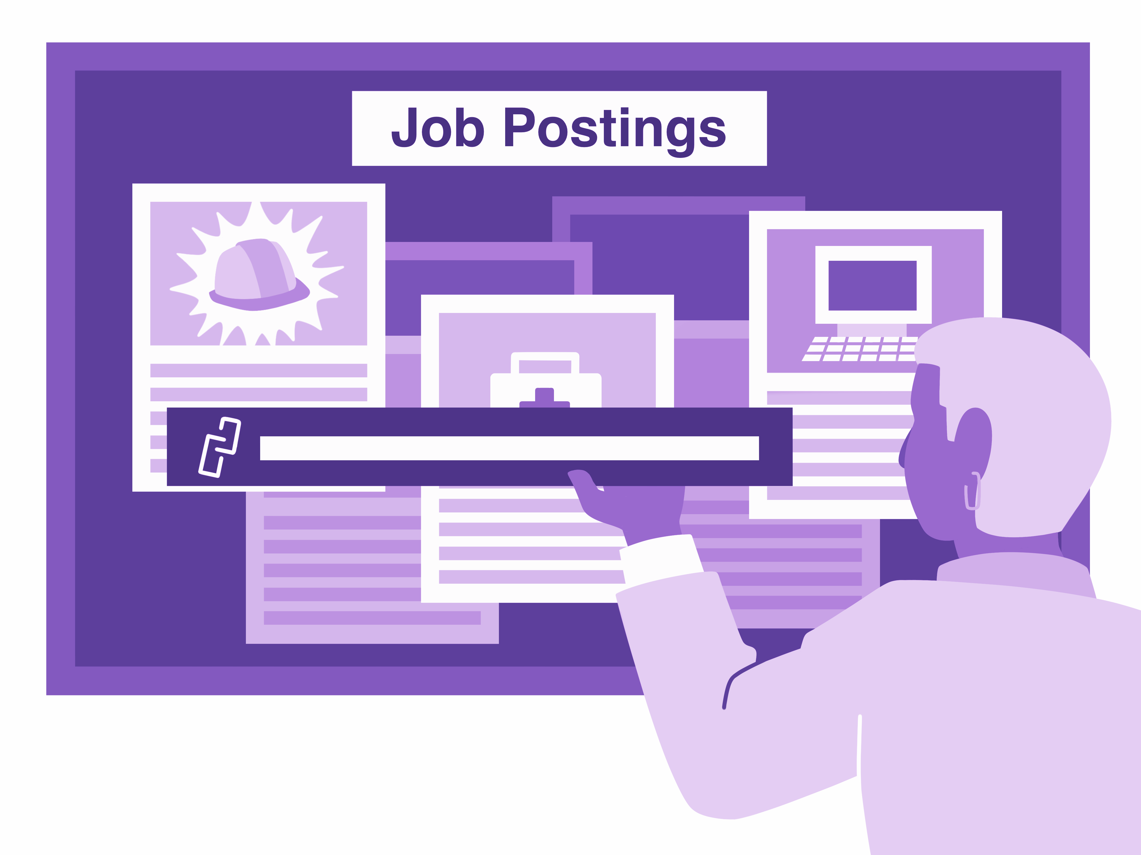 MyMedia Link to Job Postings Illustration
