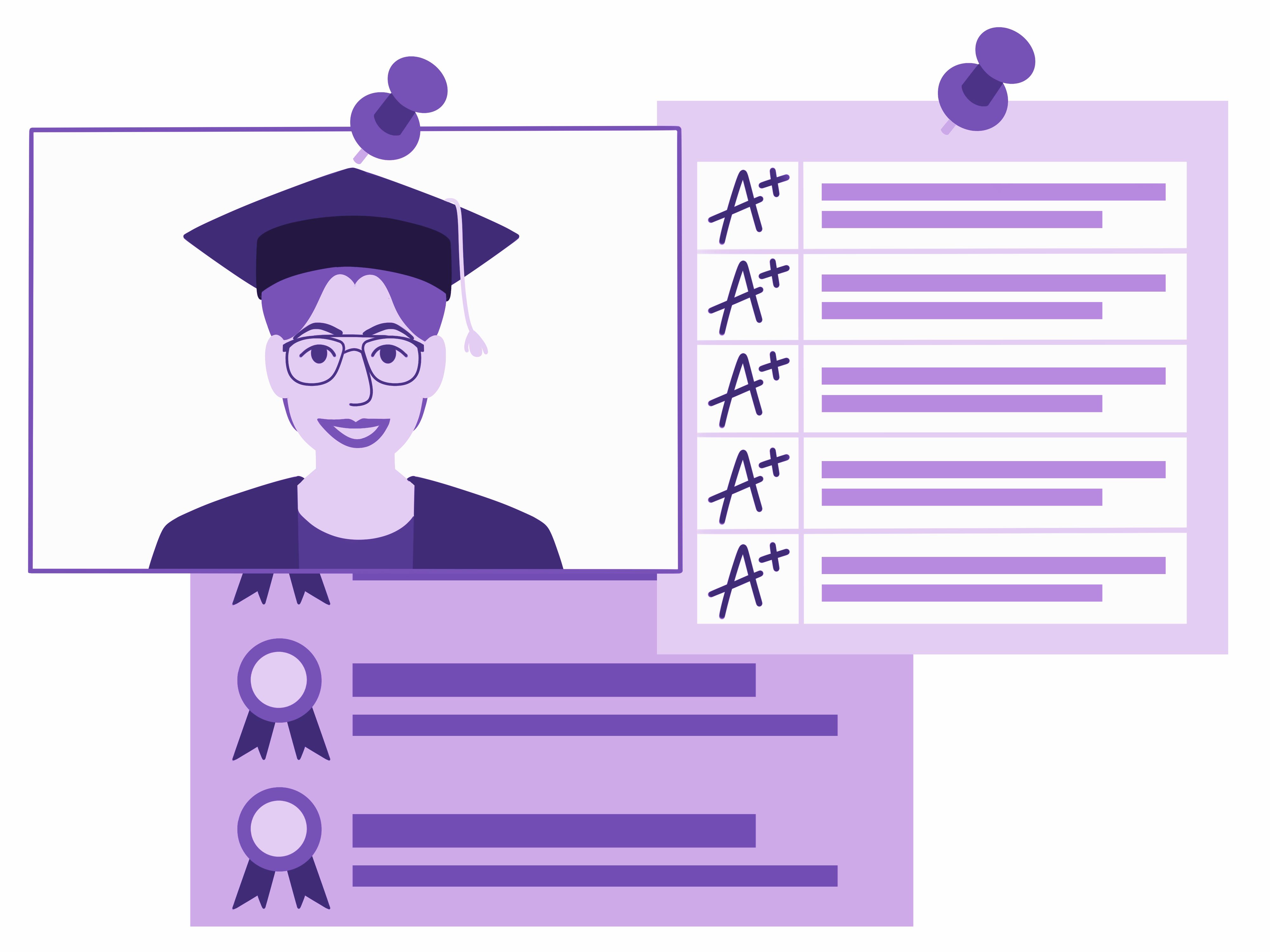 Mallory Promote Achievements Illustration