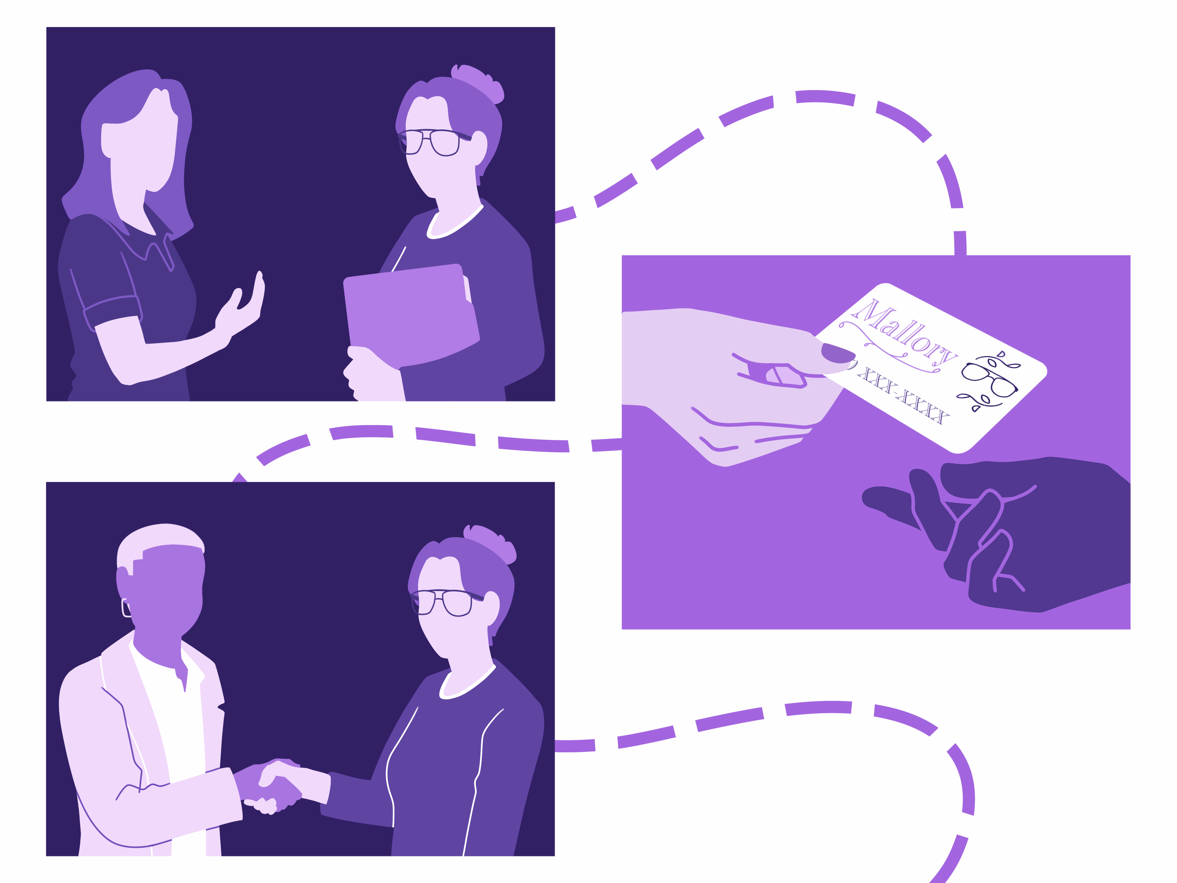 Mallory Attracting Work Illustration