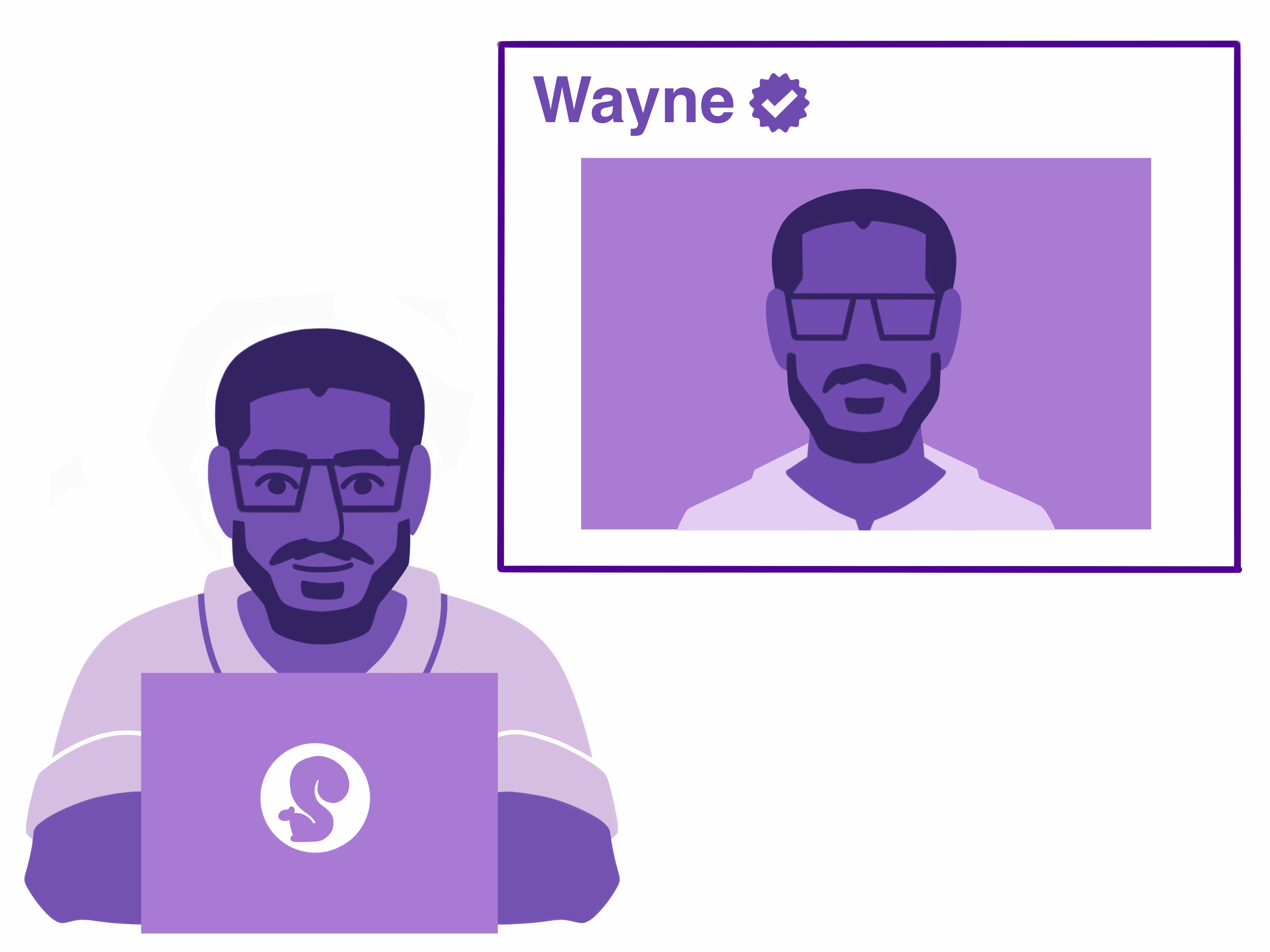 Wayne Make Posts Illustration